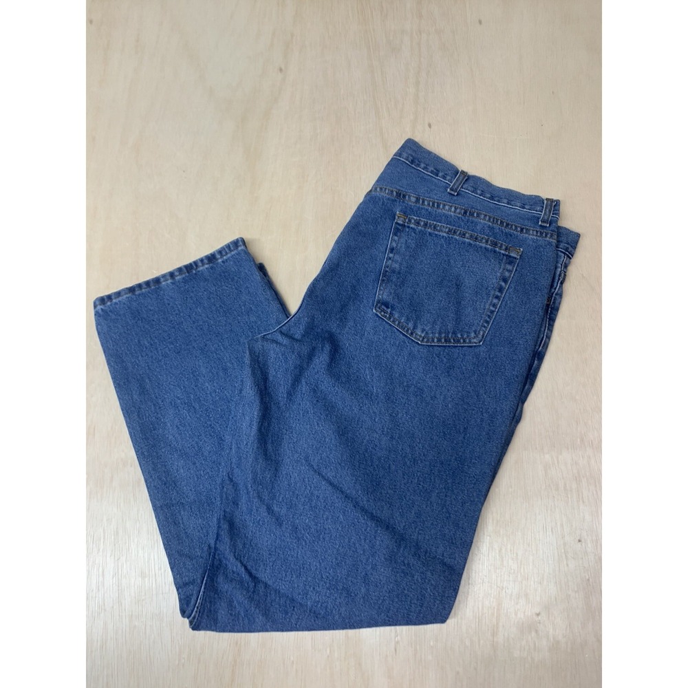 George Men's Regular Fit Jeans 44x32 Approx 44x31 Blue‎ Denim Work Pants
